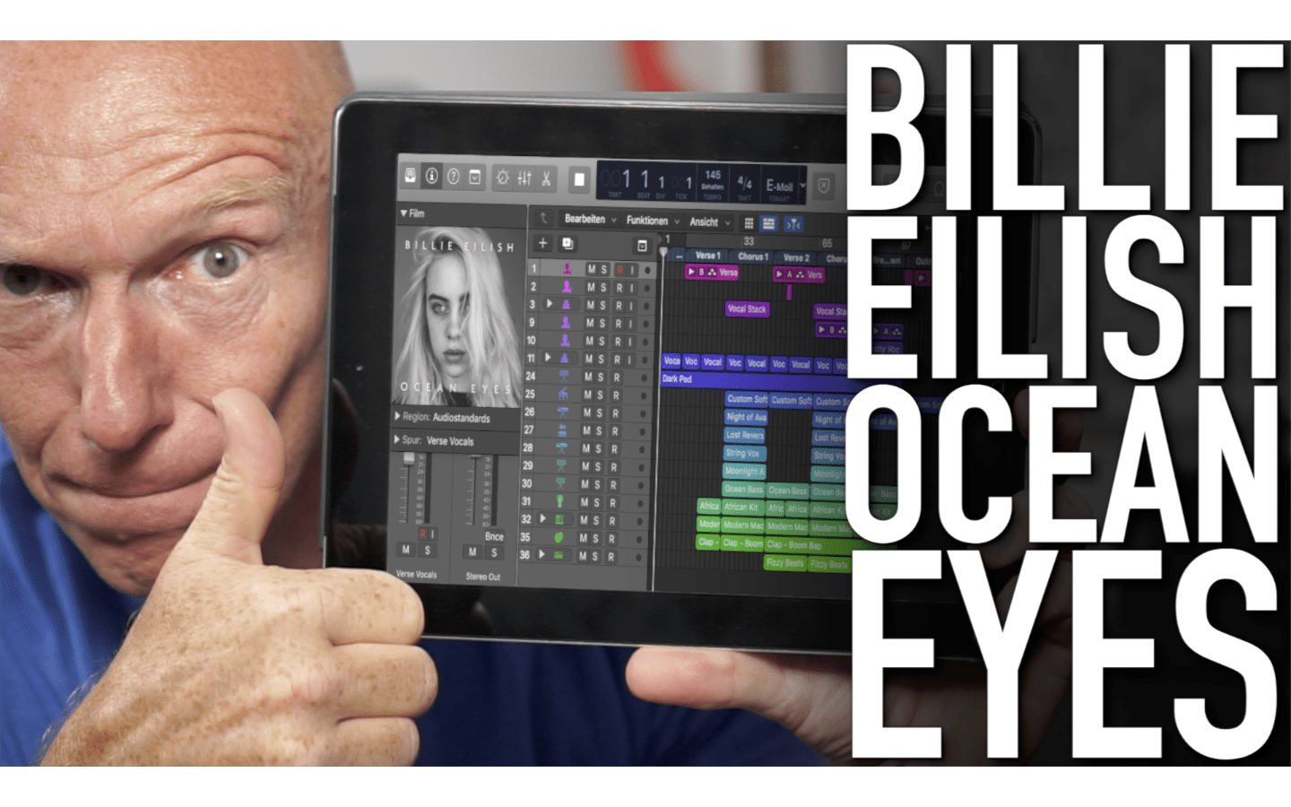 Billie Eilish Ocean Eyes Logic Pro X Session